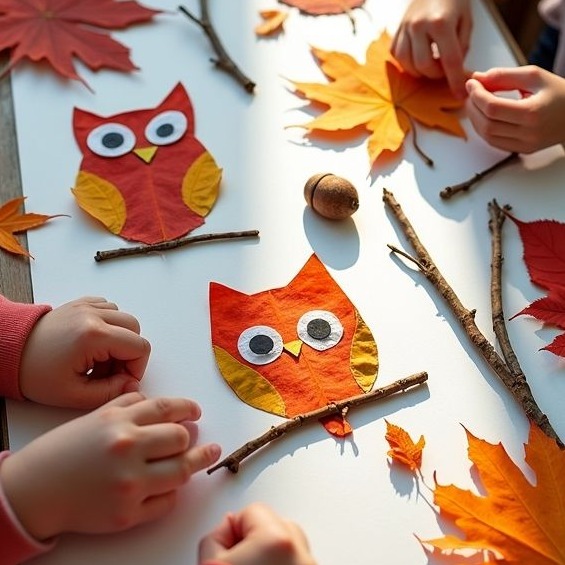cropped how to make leaf crafts for thanksgiving with kids